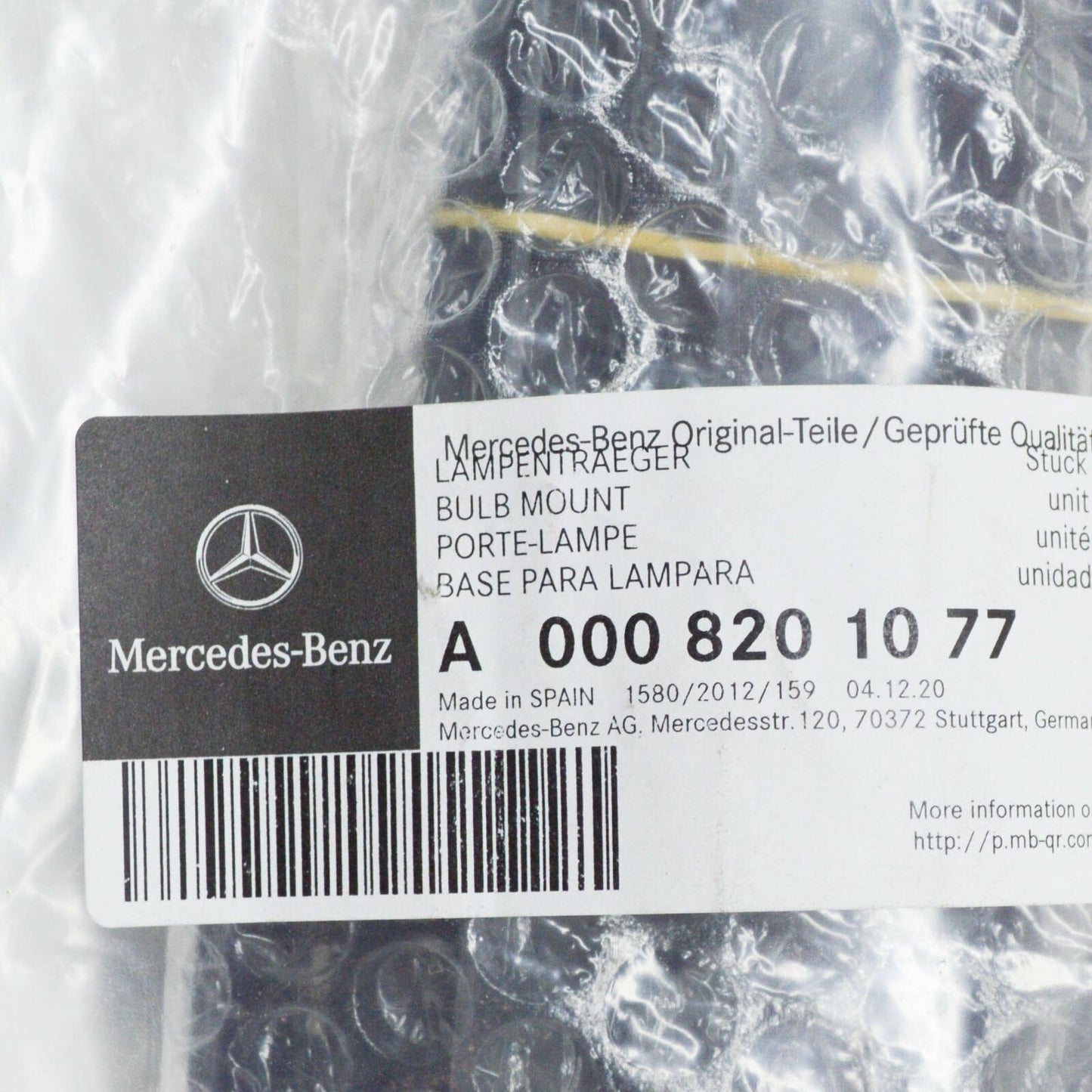 NEW MERCEDES-BENZ VITO W639 REAR LEFT LAMP CARRIER A0008201077 ORIGINAL