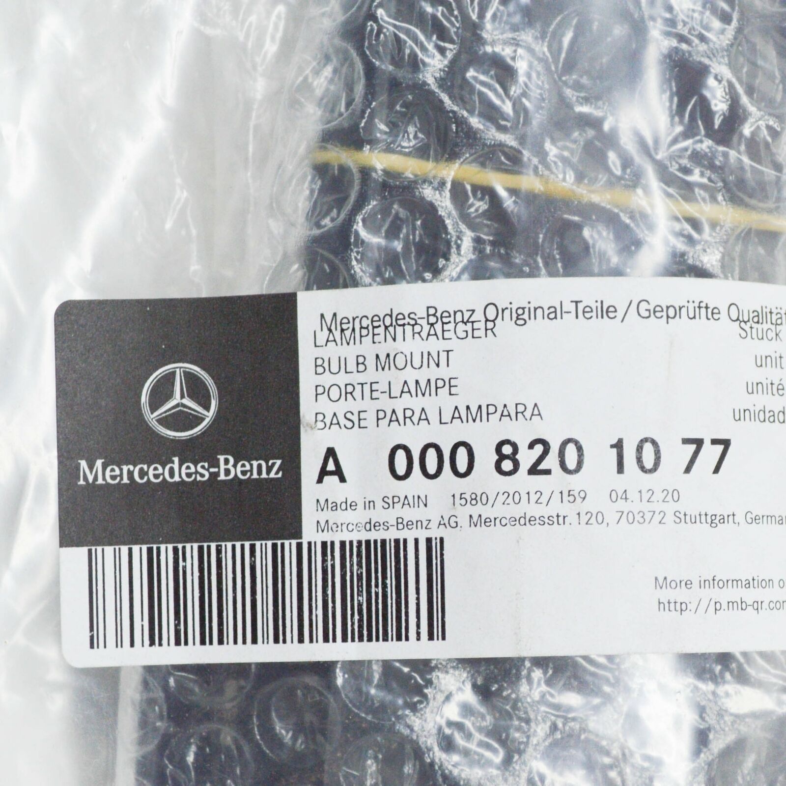 NEW MERCEDES-BENZ VITO W639 REAR LEFT LAMP CARRIER A0008201077 ORIGINAL