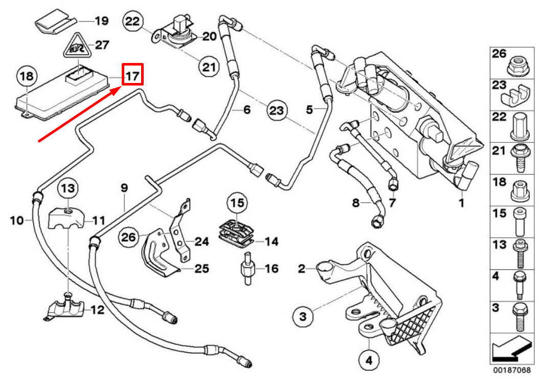 new bmw 5 e60 dynamic drive control unit 37146786139 6786139 original