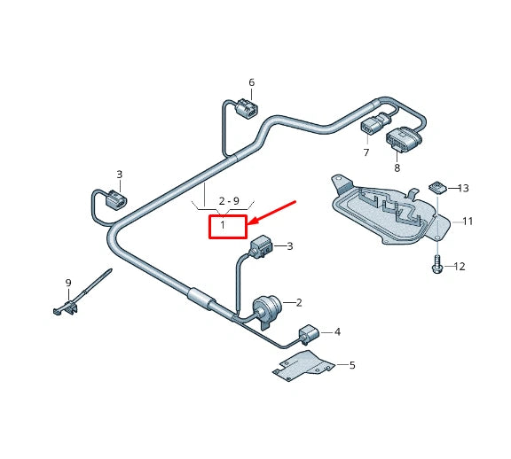 NEW AUDI A8 4N GEARBOX WIRING HARNESS 4N0971769AF