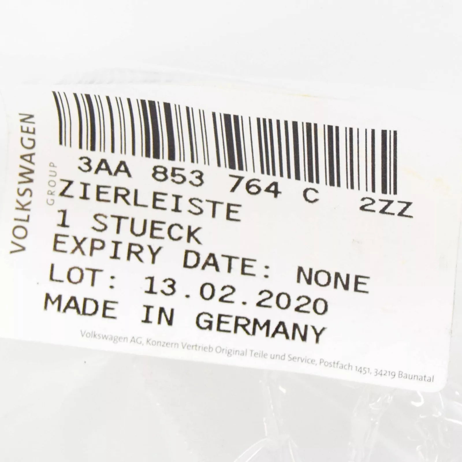 NEW VW PASSAT B7 R-LINE FRONT BUMPER RIGHT GRILLE TRIM 3AA853764C2ZZ