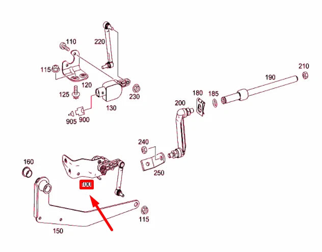 NEW MERCEDES-BENZ SPRINTER W906 REAR HEADLIGHT LEVEL SENSOR A9065420818 ORIGINAL