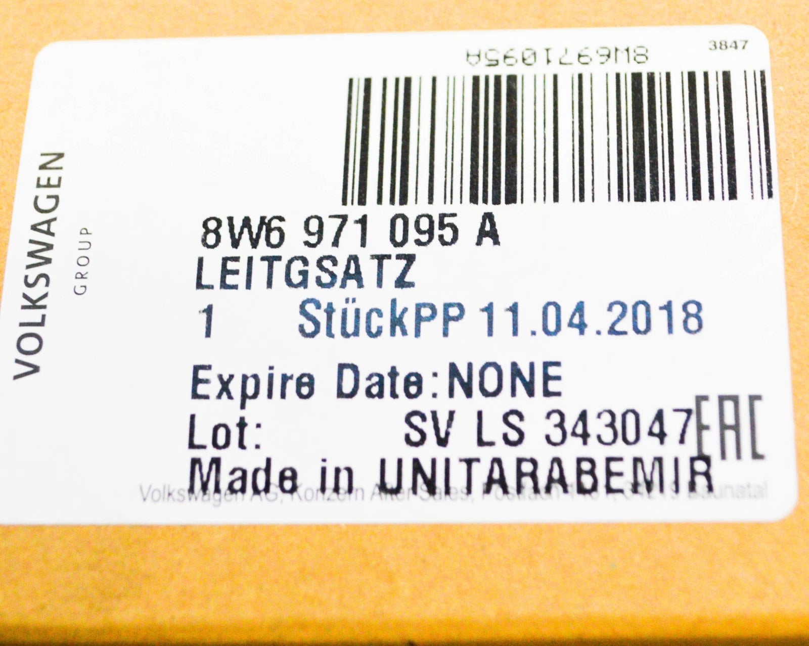 NEW AUDI A5 S5 F5 FRONT BUMPER PDC WIRING HARNESS LOOM 8W6971095A ORIGINAL