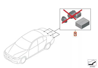 NEW BMW F30 F32 F34 REAR PDC SENSOR HARNESS KIT 66202339614 2339614 ORIGINAL