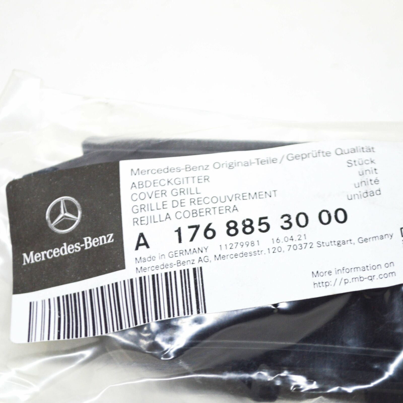 NEW MERCEDES-BENZ A W176 FRONT BUMPER RIGHT GRILLE COVER A1768853000 ORIGINAL