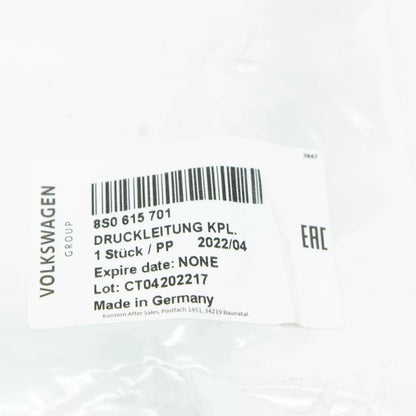 NEW AUDI TT FV BRAKE SYSTEM CONNECTING PIPE 8S0615701 ORIGINAL