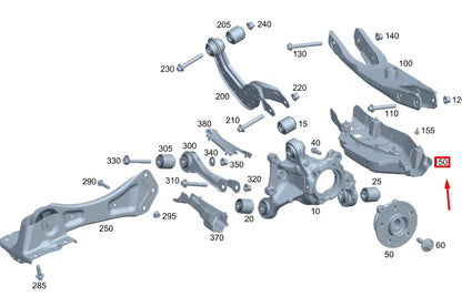 NEW MERCEDES-BENZ GLA H247 AMG REAR LEFT SPRING LINK TRIM A2473528700 ORIGINAL