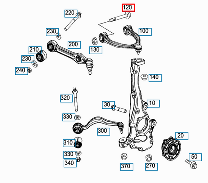 new mercedes-benz glc coupe c253 hexagon head bolt n000000008308 original