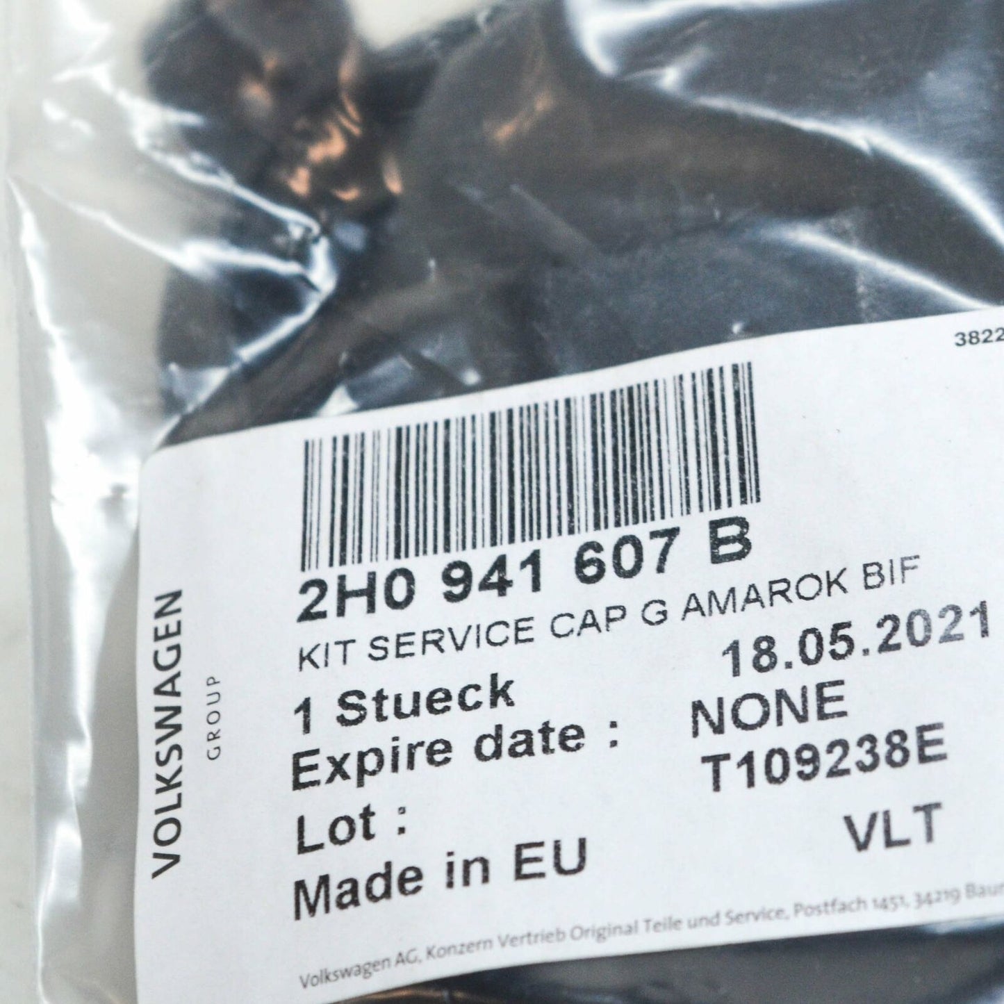 NEW VOLKSWAGEN AMAROK FRONT LEFT HEADLIGHT COVER CAP 2H0941607B ORIGINAL