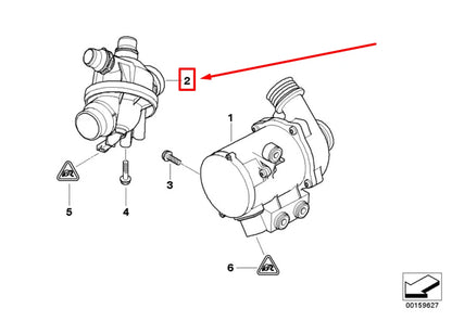 NEW BMW X5 E70 THERMOSTAT 7550172 11537550172 ORIGINAL