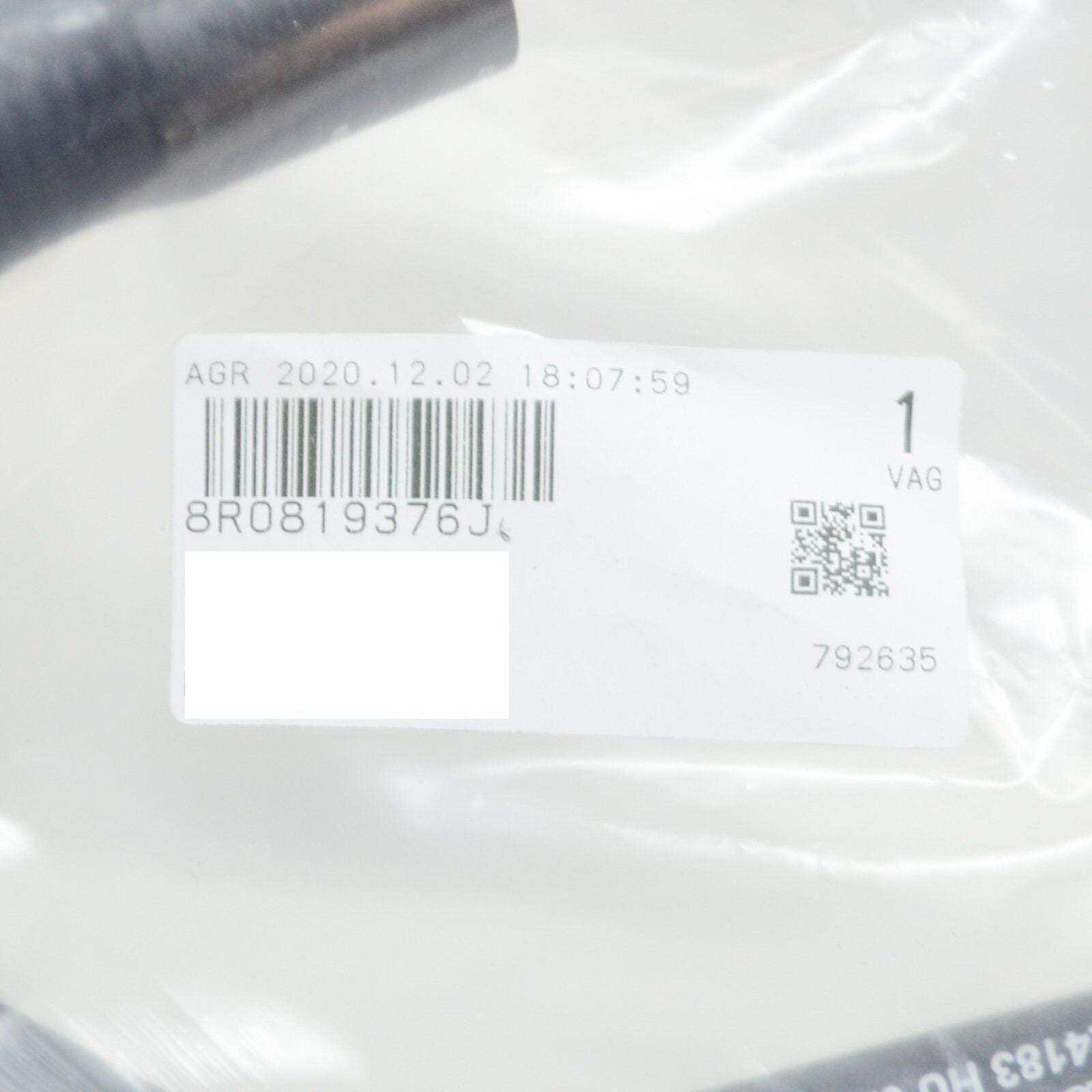 NEW AUDI Q5 8R COOLANT WATER PIPE HOSE 8R0819376J ORIGINAL