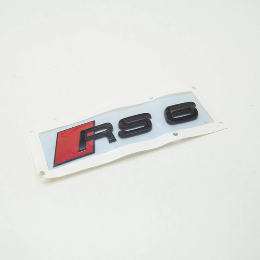 NEW AUDI RS6 A6 C8 REAR RS6 EMBLEM INSCRIPTION BADGE 4K0853740T94 ORIGINAL
