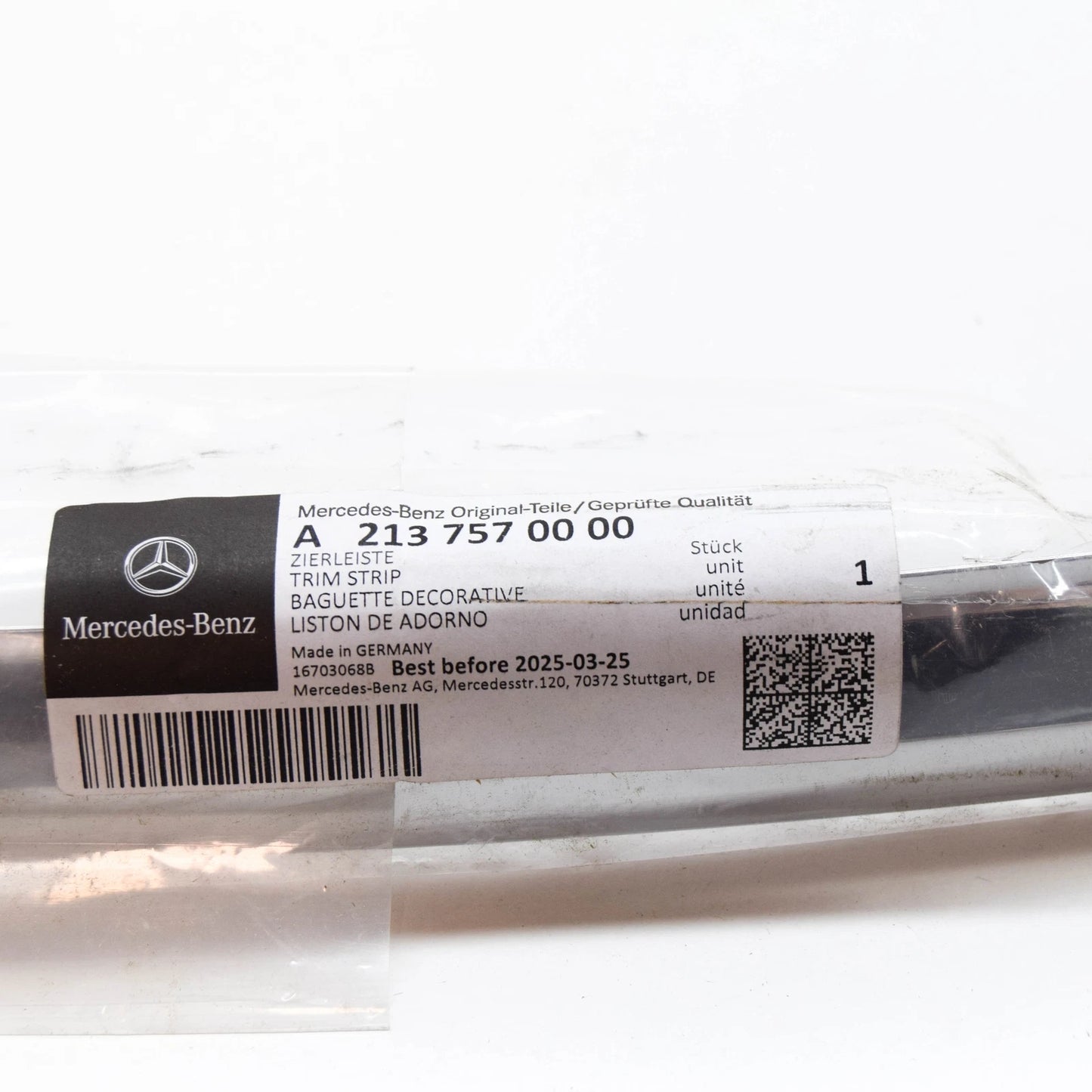 NEW MERCEDES-BENZ E W213 TRUNK LID TRIM STRIP A2137570000 ORIGINAL