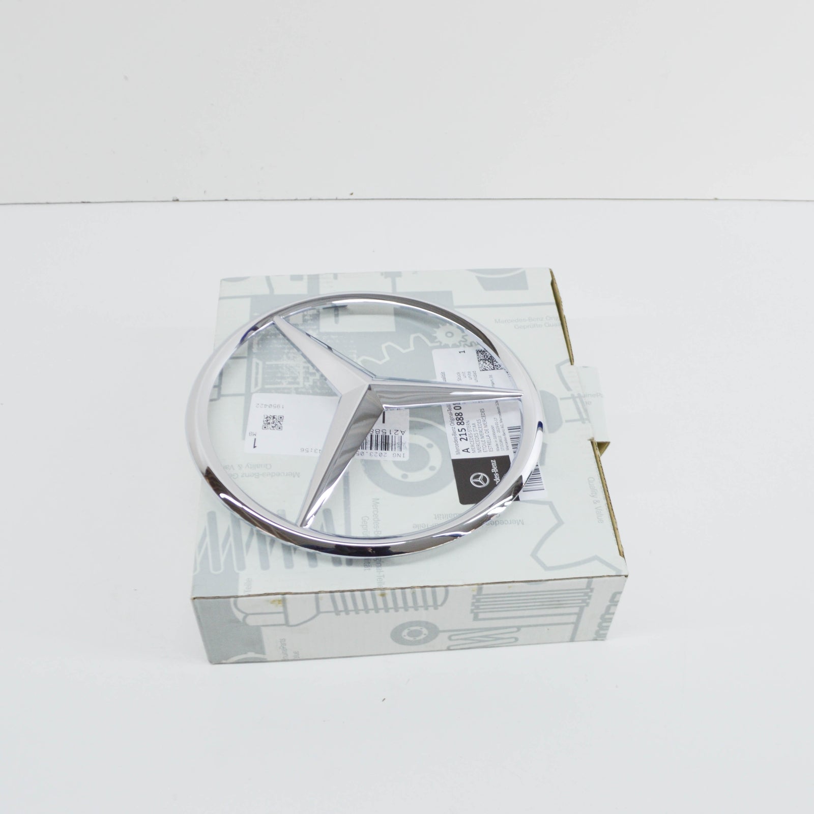 NEW MERCEDES-BENZ CL C215 SILVER RADIATOR GRILLE STAR BADGE EMBLEM A2158880186