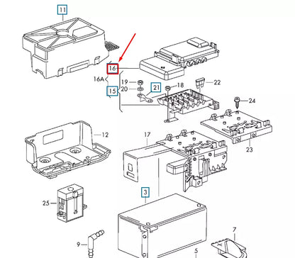 NEW AUDI A8 D3 FUSE HOLDER COVER 1J0937555A ORIGINAL