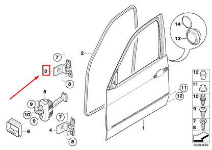 new bmw x6 e71 front left door hinge 7176847 41517176847 original