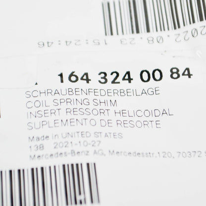 NEW MERCEDES-BENZ ML W164 FRONT SPRING SHIM A1643240084 ORIGINAL