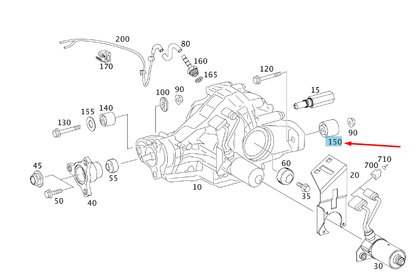 NEW MERCEDES-BENZ M W164 REAR LEFT/RIGHT BEARING A1643331314 ORIGINAL