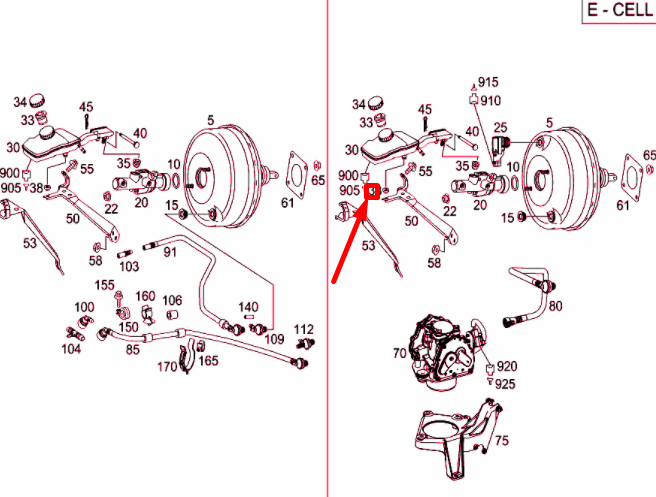 NEW MB VITO W639 BRAKE FLUID RESERVOIR SEALING RING A0269977448 ORIGINAL