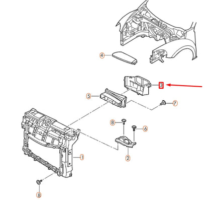 NEW VOLKSWAGEN BEETLE A5 INTAKE AIR DUCT 1K0805962G9B9 ORIGINAL