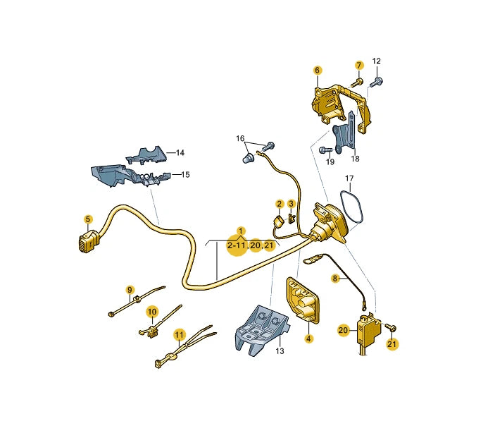 NEW AUDI E-TRON GEN BATTERY CABLE PORT SOCKET 4KL971106K 2023 ORIGINAL
