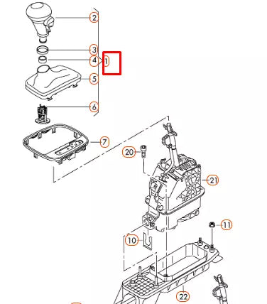 NEW AUDI A3 RS3 8P AUTOMATIC GEAR SHIFT KNOB LHD 8P1713139AAOCK ORIGINAL