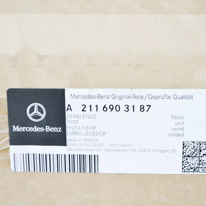 NEW MB E-CLASS W211 FRONT LEFT DOOR EXTERIOR B-PILLAR TRIM A2116903187