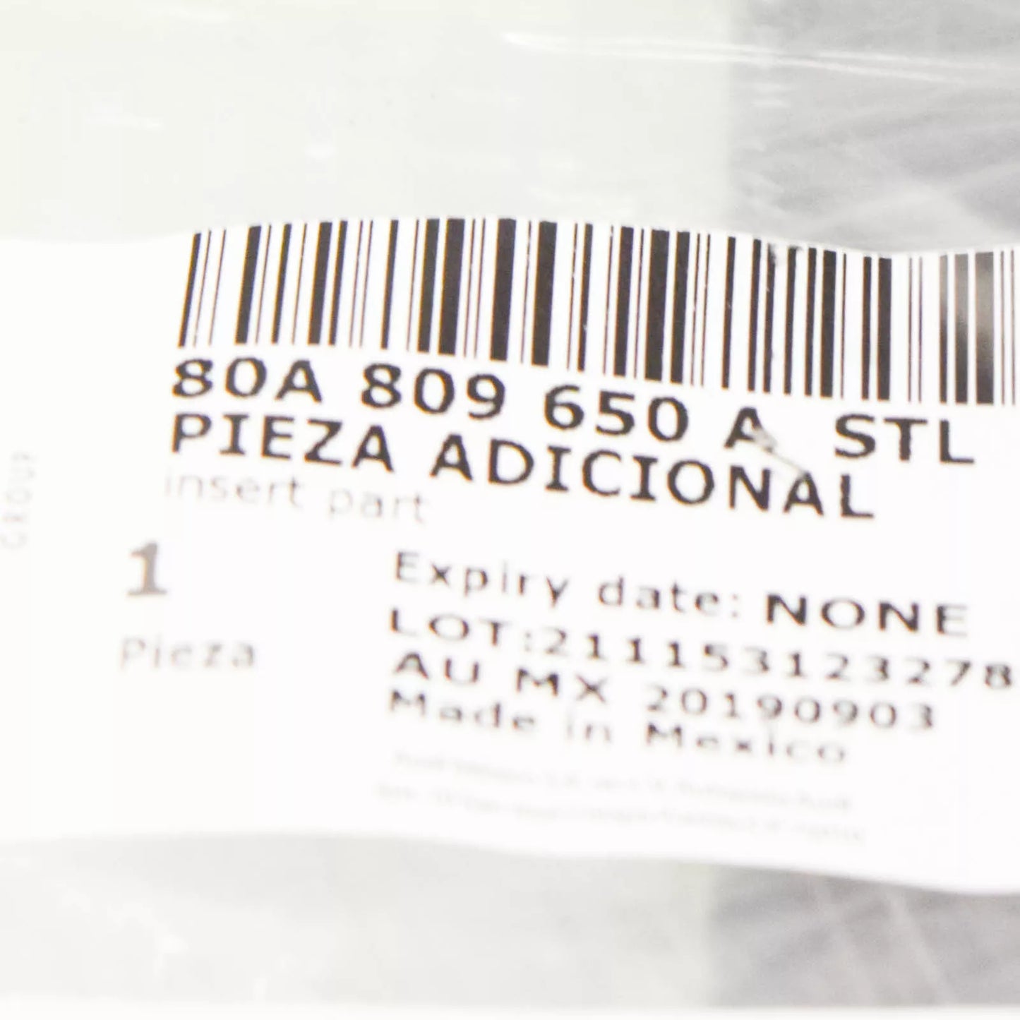 NEW AUDI Q5 80A REAR RIGHT OUTER QUARTER PANEL EXTENSION 80A809650ASTL