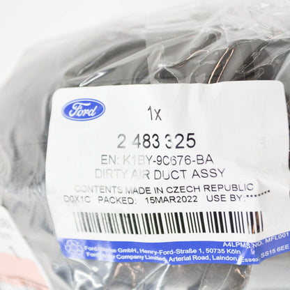 new ford fiesta mk7 air cleaner intake tube 2483325 k1by-9c676-ba original