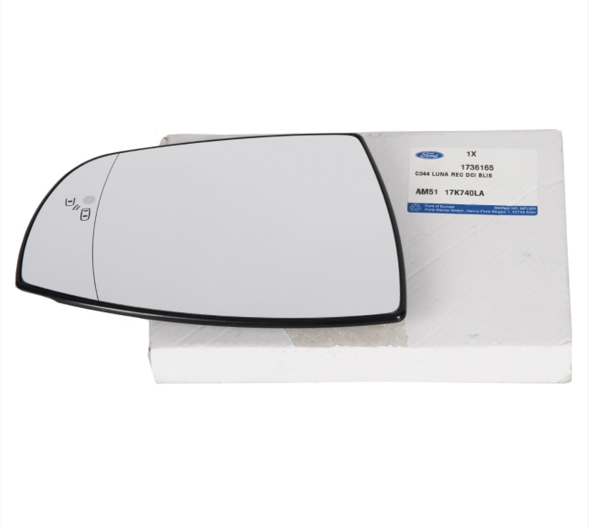 new ford c-max mk2 front right door mirror glass lhd 1736165 original