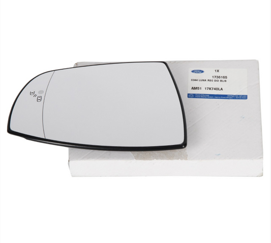 new ford c-max mk2 front right door mirror glass lhd 1736165 original