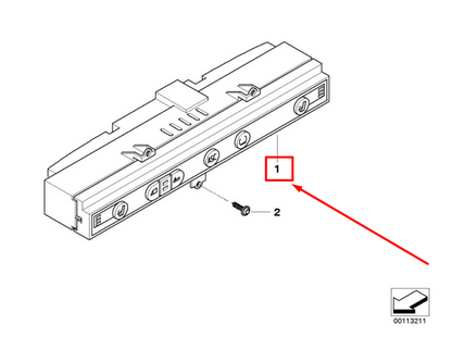 new bmw z4 roadster e85 center console switch unit 61316948771 6948771 original