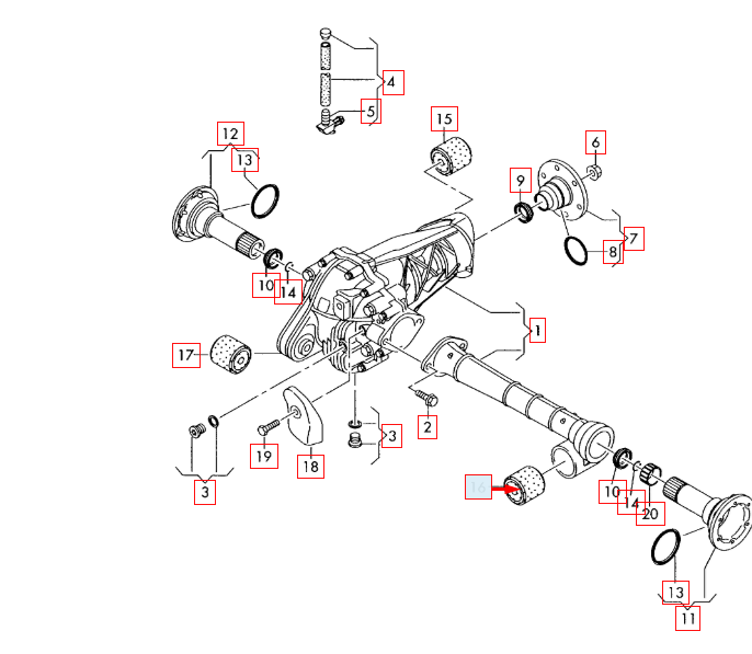 NEW AUDI Q7 4L CONTROL ARM BUSH 7L6525337 ORIGINAL