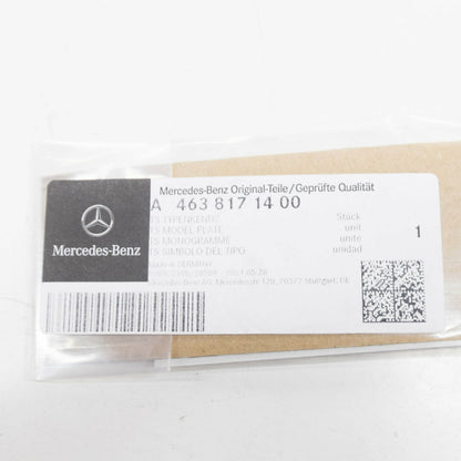NEW MERCEDES-BENZ G W463 REAR MODEL PLATE BADGE A4638171400 ORIGINAL