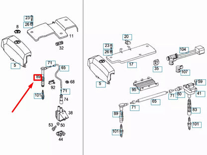 NEW MERCEDES-BENZ ML W163 SPARK PLUG CONNECTOR A0001567210 ORIGINAL