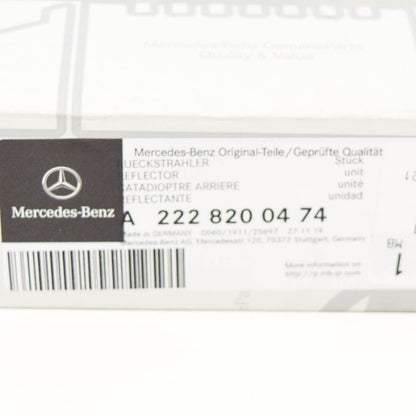 NEW MERCEDES-BENZ S W222 REAR BUMPER RIGHT SIDE REFLECTOR A2228200474 ORIGINAL