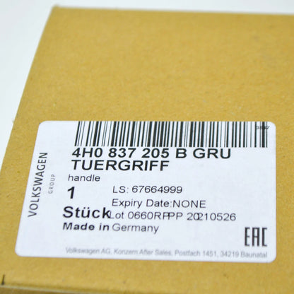 NEW AUDI A7 4G FRONT LEFT SIDE DOOR HANDLE 4H0837205BGRU