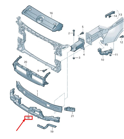 NEW AUDI A4 AVANT B9 REAR BUMPER FOAM FILLER PIECE 8W0807550J