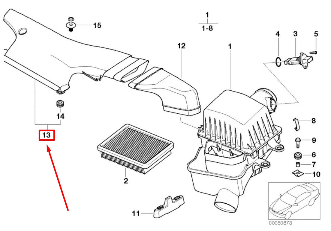 NEW BMW 3 CABRIO E46 FRONT INTAKE SUCTION HOOD 13717830100 7830100 ORIGINAL