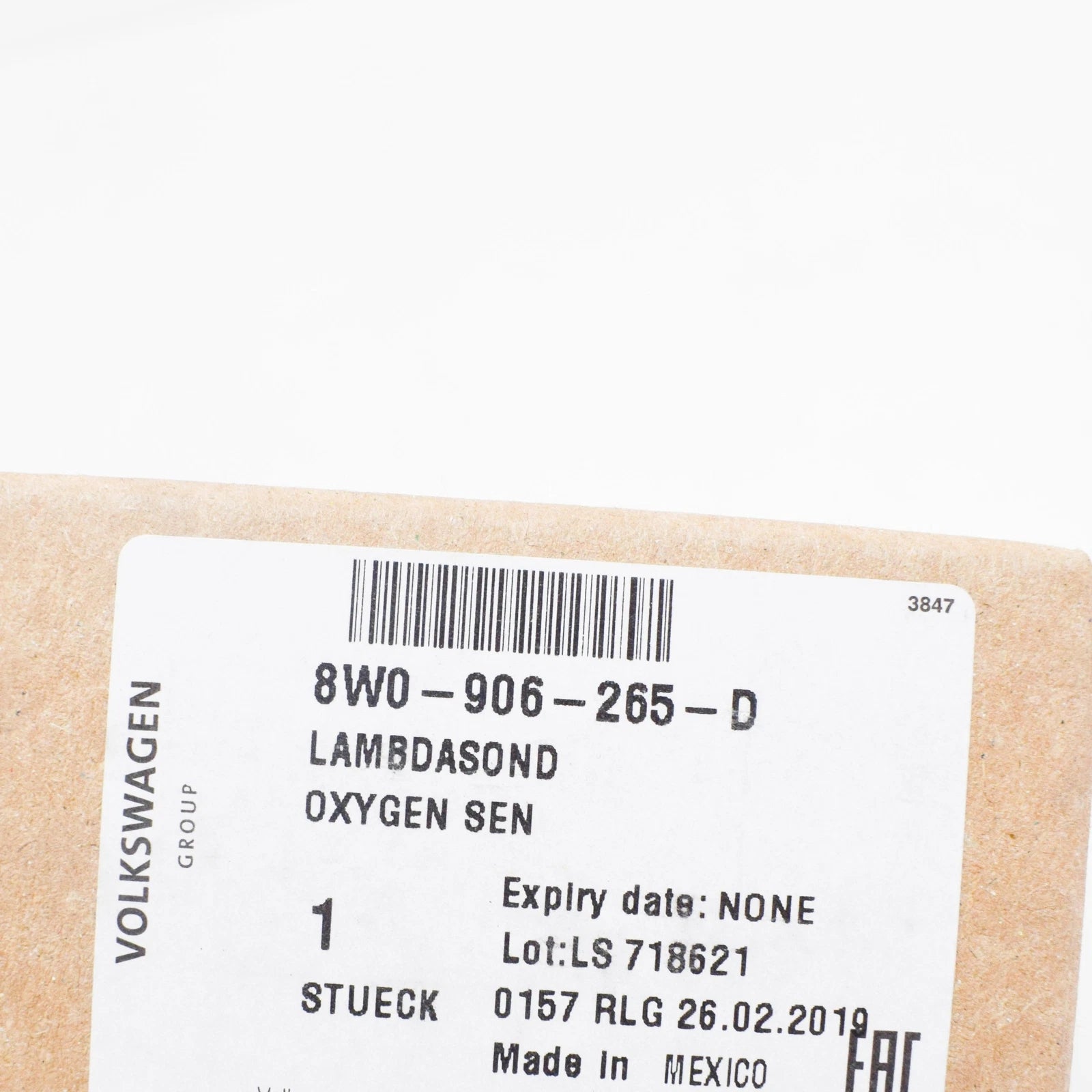 NEW AUDI A4 8W B9 LAMBDA PROBE SENSOR 8W0906265D ORIGINAL