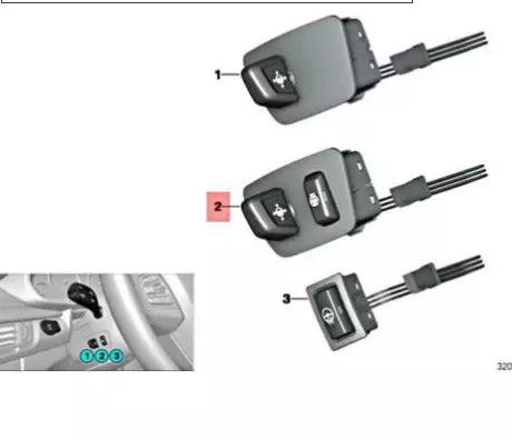 NEW BMW X5 F15 STEERING WHEEL COLUMN ADJUSTER SWITCH RHD 61319267367 ORIGINAL