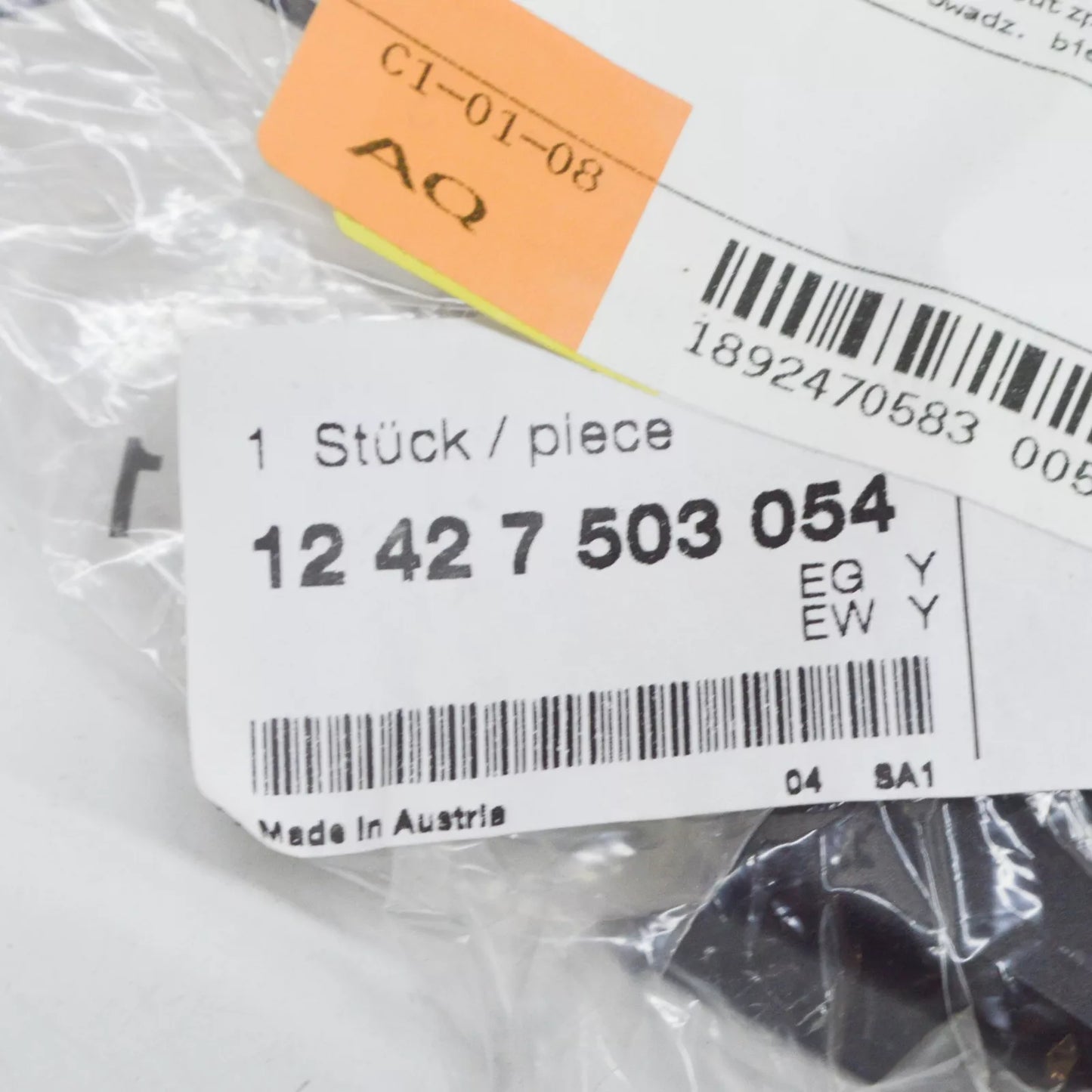 NEW BMW 5 E39 BATTERY CABLE BASE B COVER 12427503054 7503054 ORIGINAL