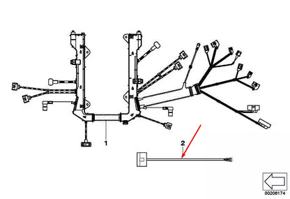 NEW BMW X5 E70 THROTTLE HOUSING WIRING HARNESS REPAIR KIT 12517602973 ORIGINAL