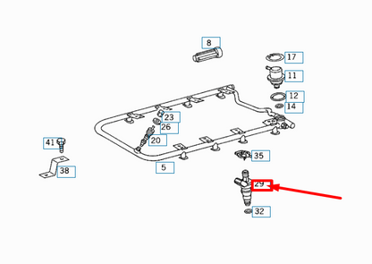 NEW MERCEDES-BENZ SL R129 INJECTION NOZZLE A0000788323 ORIGINAL