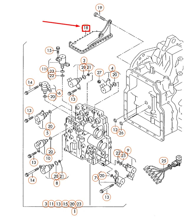 NEW AUDI A3 8L TRANSMISSION OIL STRAINER 09A325429 ORIGINAL