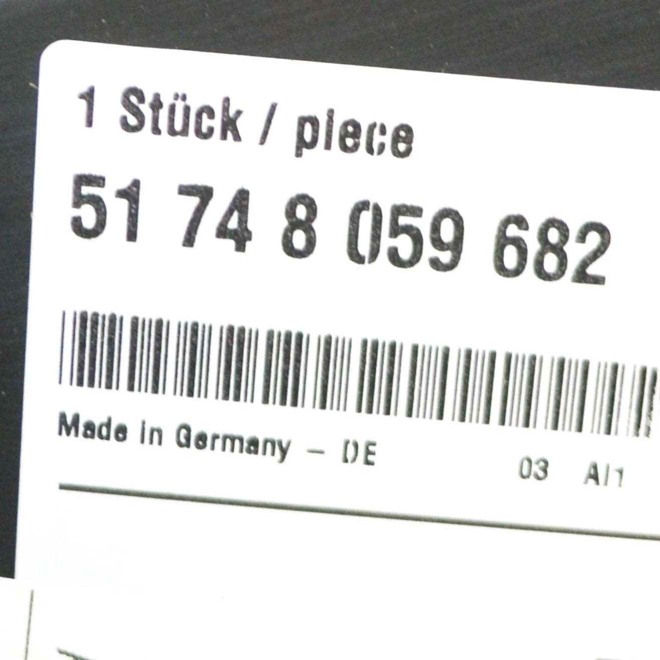 NEW BMW M5 F90 M RIGHT EXTERIOR RADIATOR AIR DUCT 51748059682 8059682 ORIGINAL