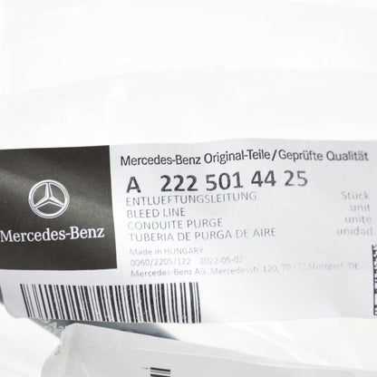NEW MERCEDES-BENZ S W222 RETURN VENT BLEED LINE HOSE A2225014425 ORIGINAL