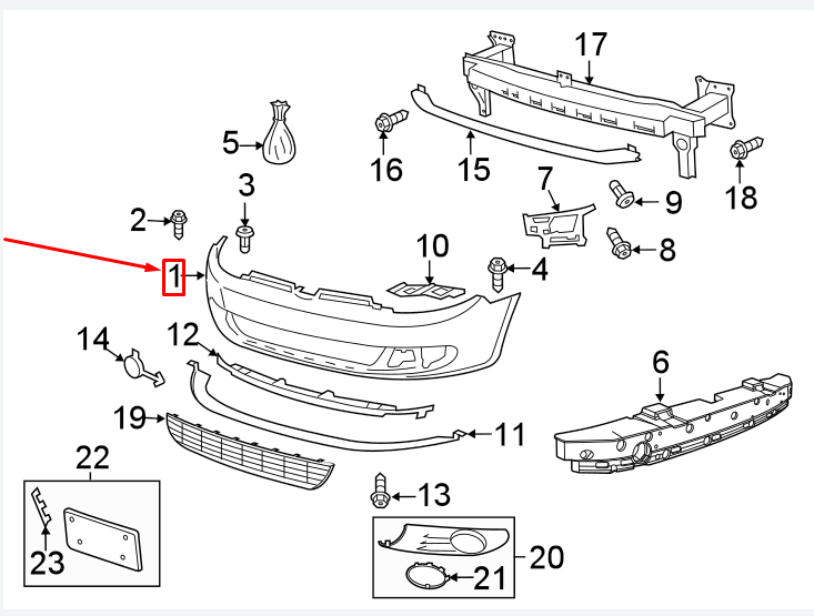 new vw golf vi 5k mk6 front bumper cover 5k0807217cggru original