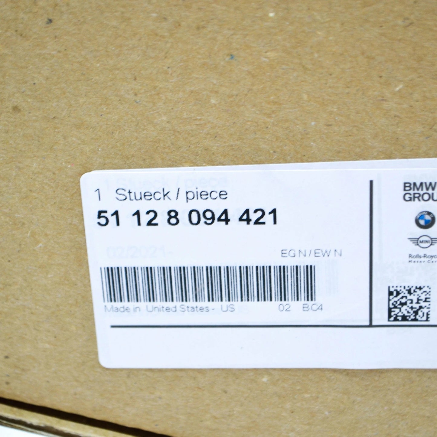 NEW BMW X6 G06 M REAR BUMPER ABSORBER FUNNEL LEFT 51128094421 ORIGINAL