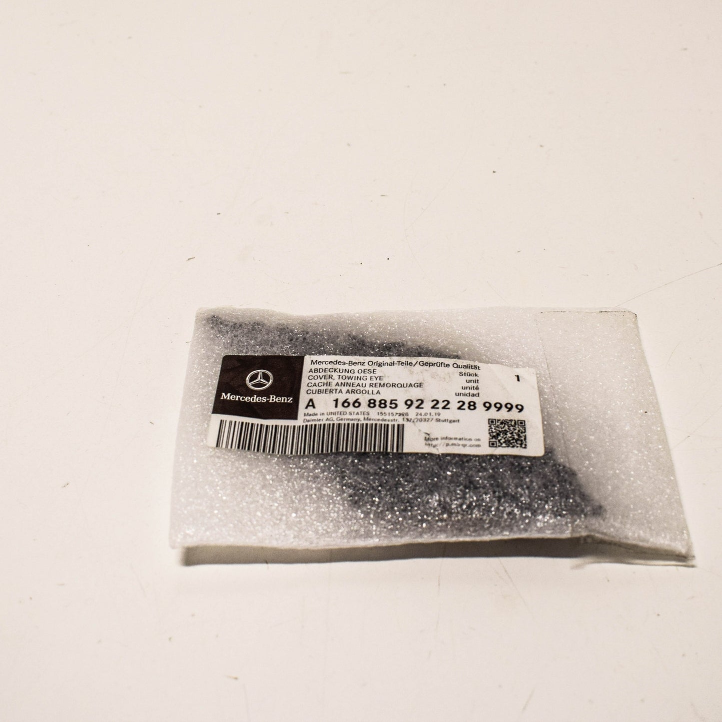 NEW MB ML W166 REAR AMG TOW HOOK EYE CAP COVER A1668859222289999 ORIGINAL